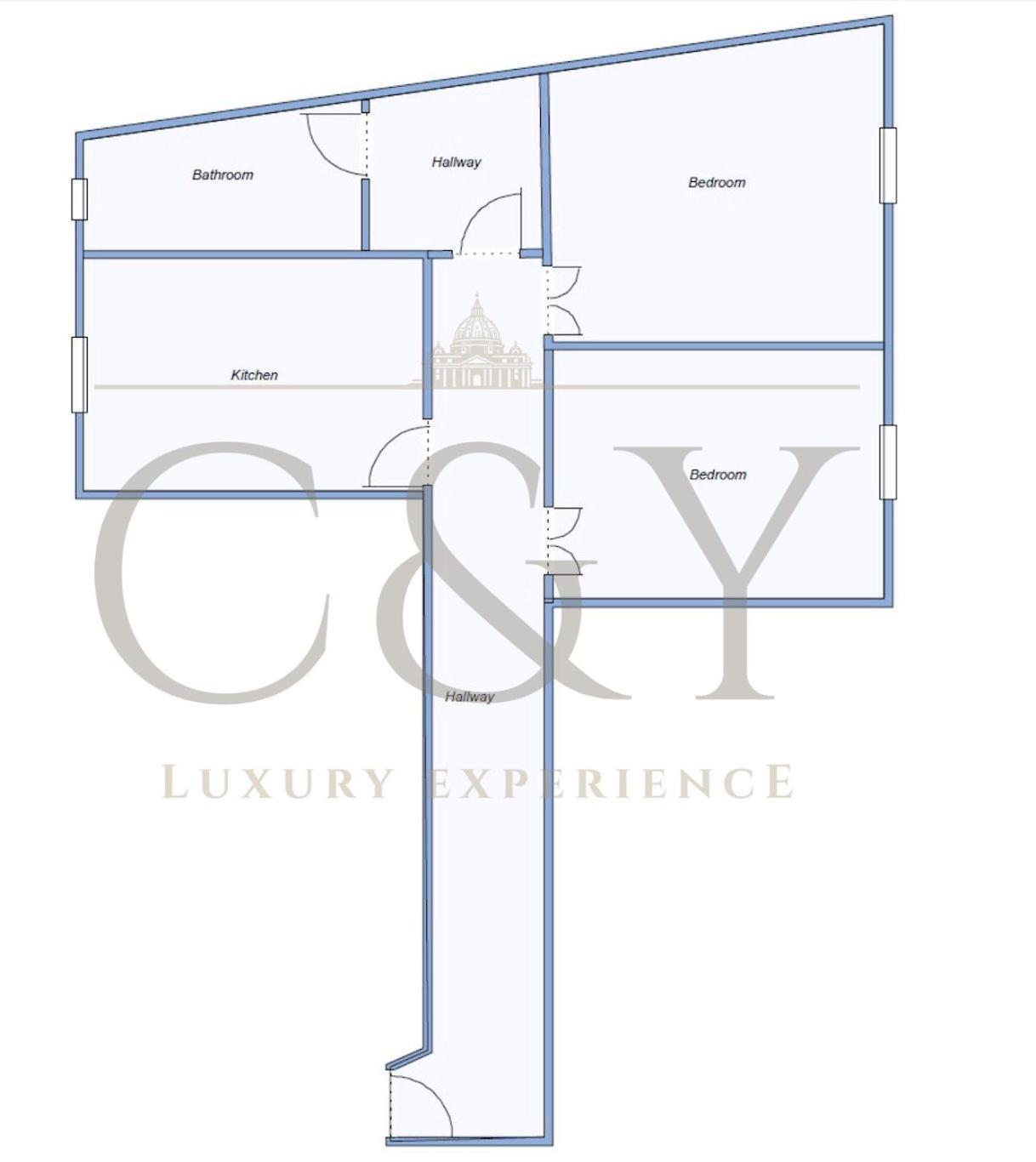 C&Y Apartments - Roma Prati - Luxury Double Studio With Kitchen Exteriör bild